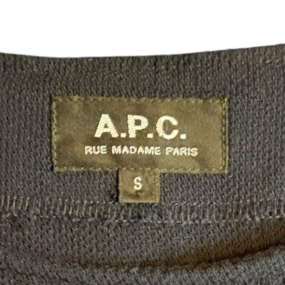 A.P.C. Rue Madame Paris Navy Crepe Dress Pockets, S - Picture 15 of 16